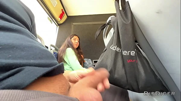 A stranger girl jerked off and sucked my dick in a public bus full of people