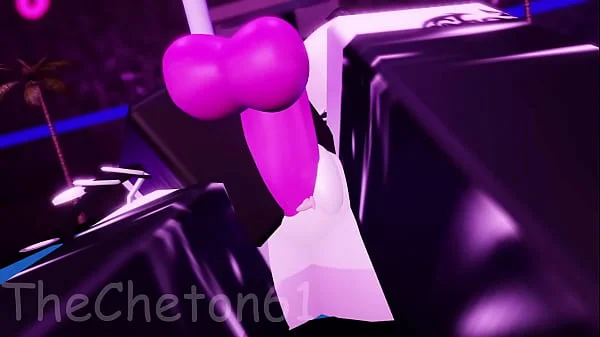 Roblox Strip Club Experience, a slut dances in the Strip Club and gets fucked by a huge cock