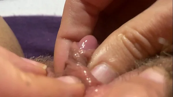 Huge clitoris rubbing and jerking orgasm in extreme close up masturbation HD POV