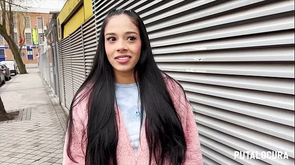 PutaLocura - Preciosidad colombiana Katha Dawsoon convencida en la calle para follar con Torbe