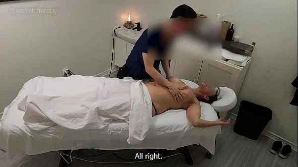 Emma 2nd visit, a flirty MILF with huge tits and ass came again to be fucked by her massage therapist!