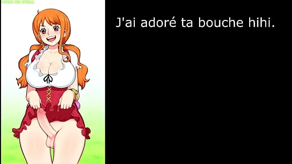 Hentai joi Nami FR One piece Futanari Assplay, CEI, Ass to mouth