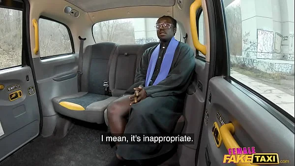 Female Fake Taxi Big Titty Pornstar Ebony Mystique Rides A Priest In The Back Of Her Taxi