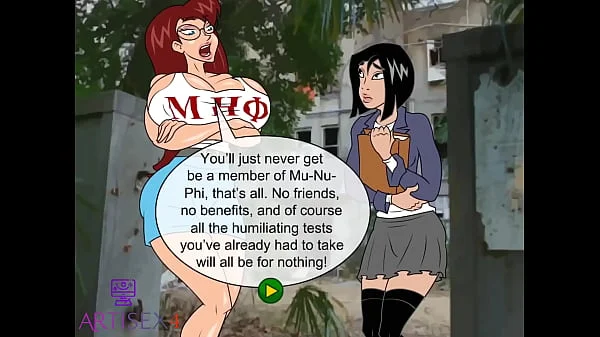School girl curse part 2   4 girl want to scare and new girl by humiliation in old building. But all of them get fucked by cursed dick and run away   ArtiSex4