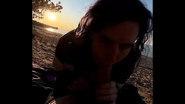 Blowjob on the beach