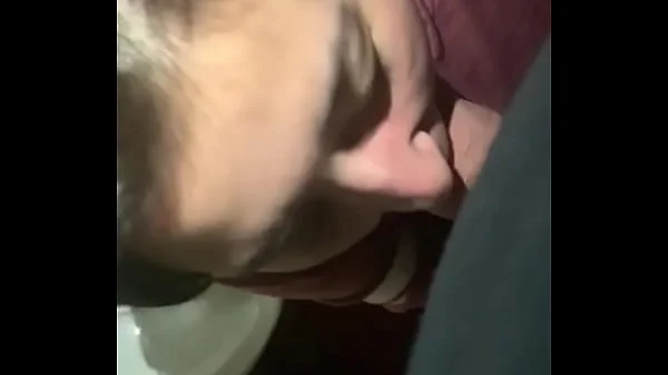 Filthy Pig swallows cum in toilet