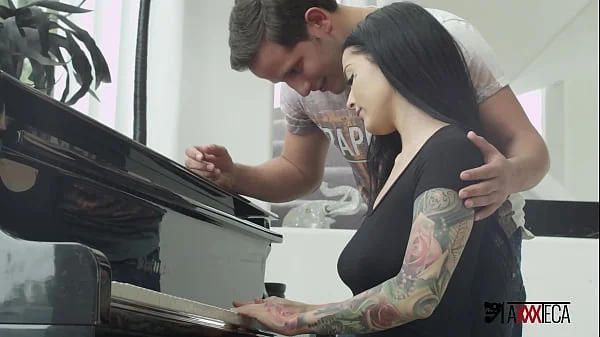 Mexican piano teacher Jack Escobar takes advantage of the situation and fucks Katrina Jade really awesome!!