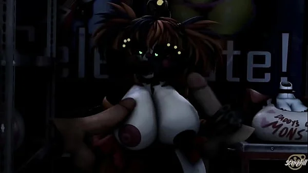 Fnaf Scrap.B Foursome w/Blowjob