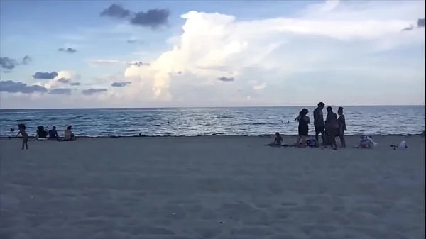 Jillian Goes To The Beach (In A Tiny Gold Bikini)