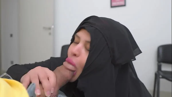 This Muslim woman is SHOCKED !!! I take out my cock in Hospital waiting room.